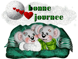 Gif animé bonne journée ours
